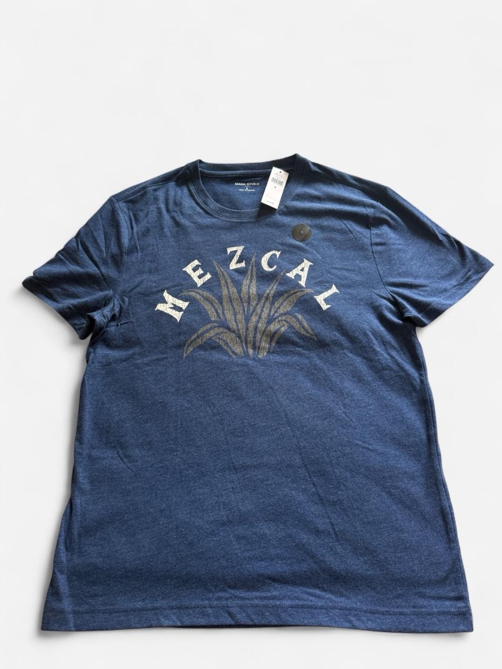 Banana Republic Navy Blue Mezcal Graphic Short Sleeve Tee
